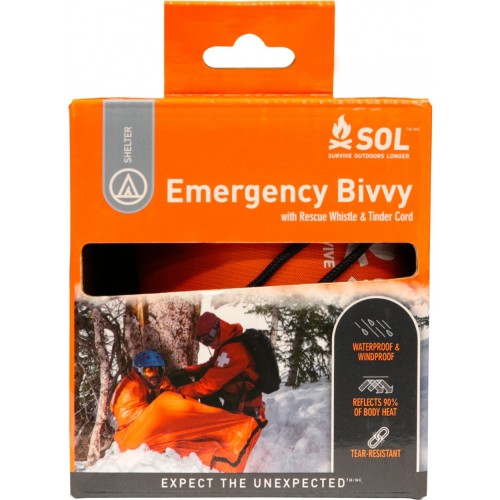 SURVIVE OUTDOORS LONGER® (SOL) Emergency Bivvy (Heatsheet / Abri / Shelter)